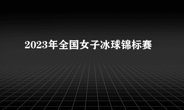 2023年全国女子冰球锦标赛