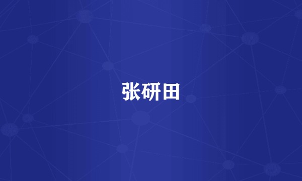 张研田