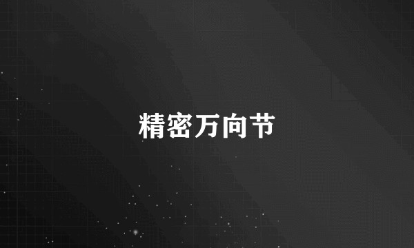 精密万向节