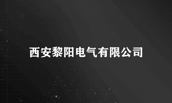 西安黎阳电气有限公司