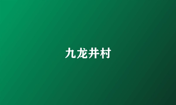九龙井村