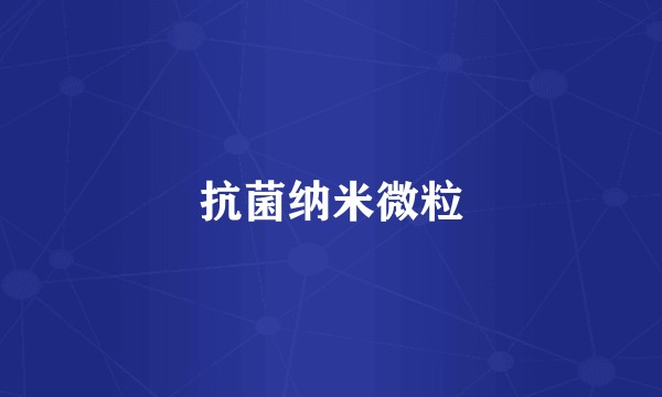 抗菌纳米微粒