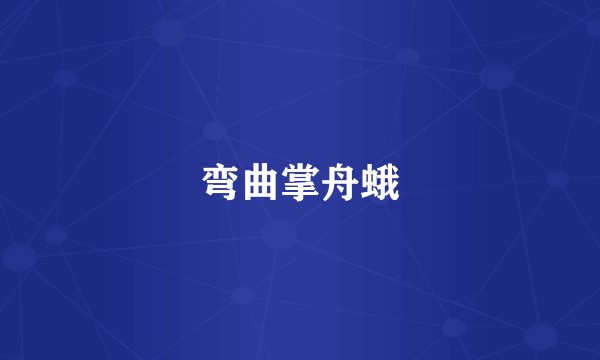 弯曲掌舟蛾