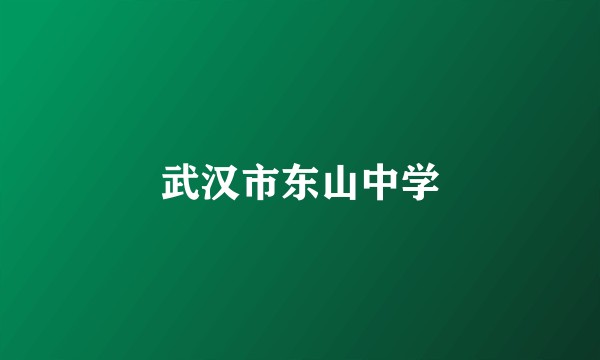 武汉市东山中学
