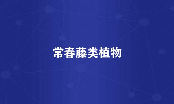 常春藤类植物