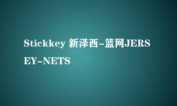Stickkey 新泽西-篮网JERSEY-NETS