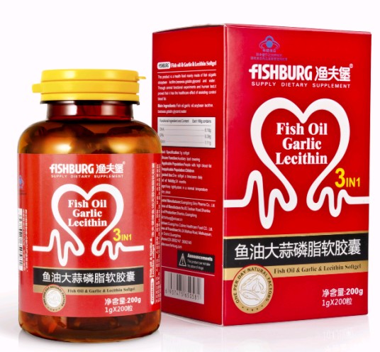 渔夫堡鱼油大蒜磷脂软胶囊