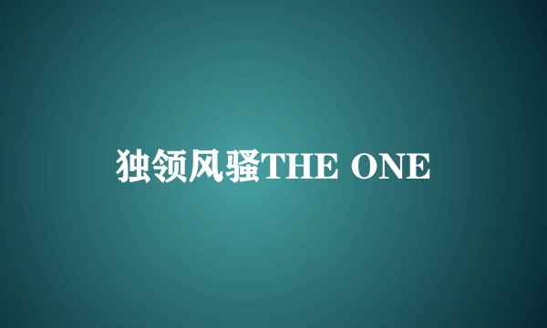 独领风骚THE ONE