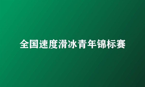 全国速度滑冰青年锦标赛