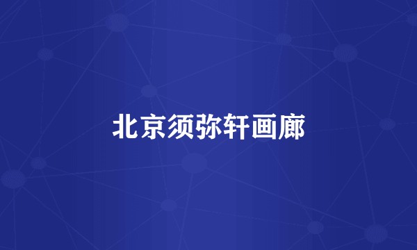 北京须弥轩画廊