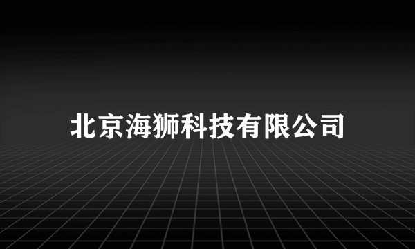 北京海狮科技有限公司