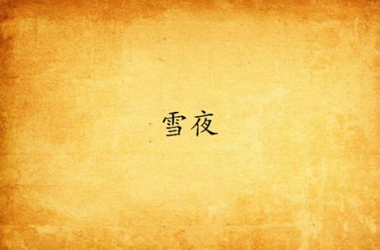 雪夜（网络小说）