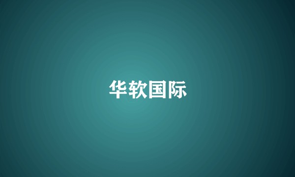 华软国际