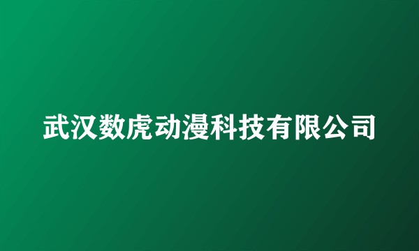 武汉数虎动漫科技有限公司