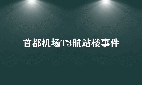 首都机场T3航站楼事件
