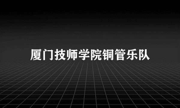 厦门技师学院铜管乐队