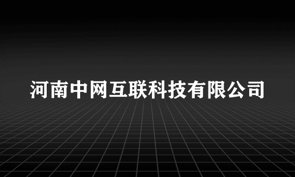 河南中网互联科技有限公司