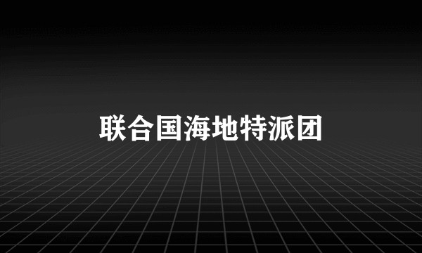 联合国海地特派团