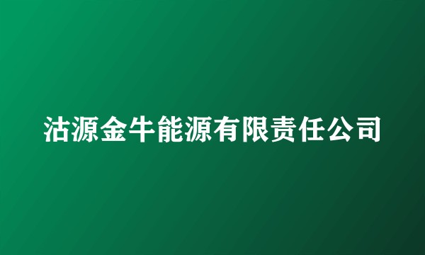 沽源金牛能源有限责任公司