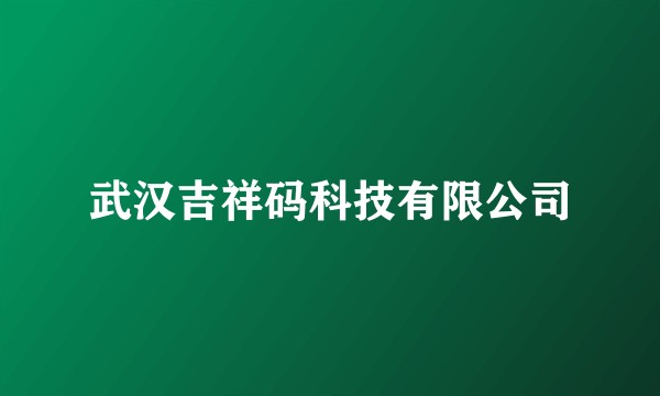 武汉吉祥码科技有限公司