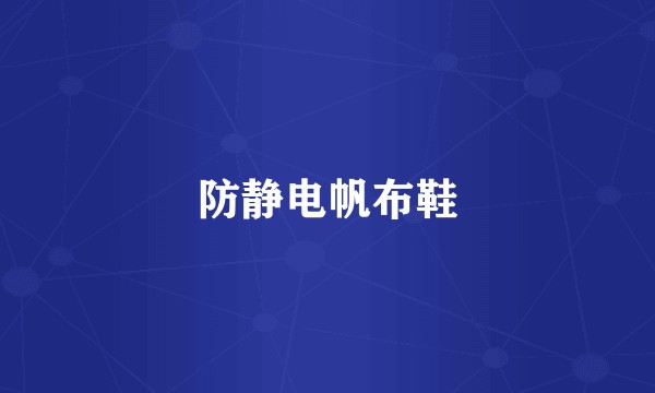防静电帆布鞋