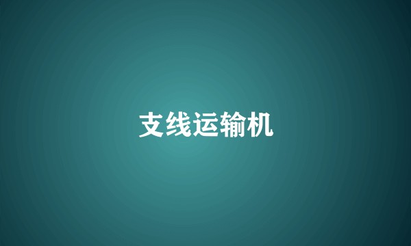 支线运输机