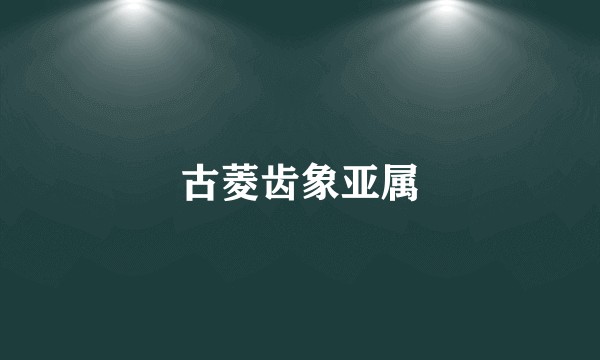 古菱齿象亚属