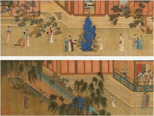 汉宫春晓图卷·美国克利夫兰馆版