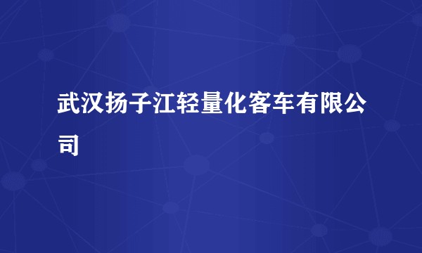 武汉扬子江轻量化客车有限公司