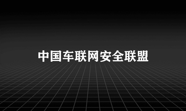 中国车联网安全联盟