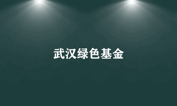 武汉绿色基金