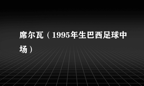 席尔瓦(1995年生巴西足球中场)