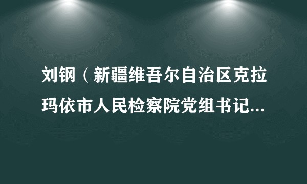 刘钢(新疆维吾尔自治区克拉玛依市人民检察院党组书记、副检察长)