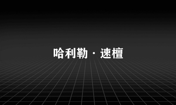 哈利勒·速檀