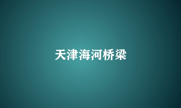 天津海河桥梁