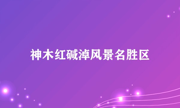 神木红碱淖风景名胜区