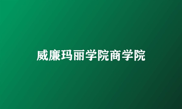 威廉玛丽学院商学院