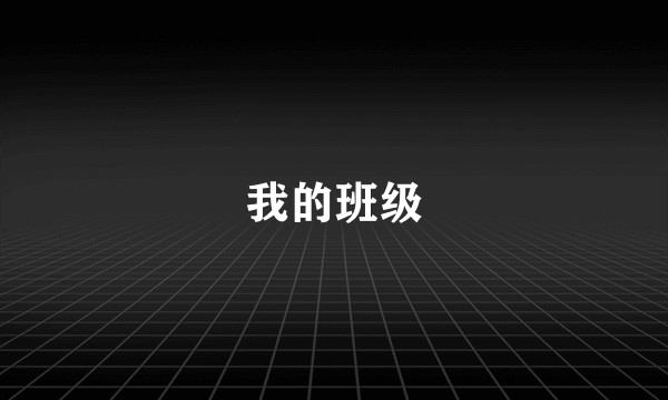 我的班级