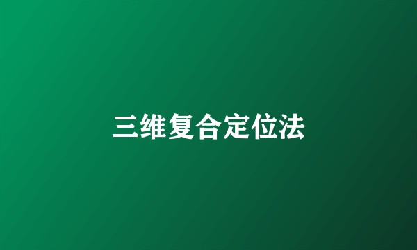 三维复合定位法