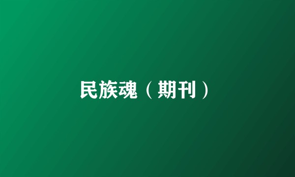民族魂（期刊）