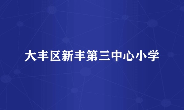 大丰区新丰第三中心小学