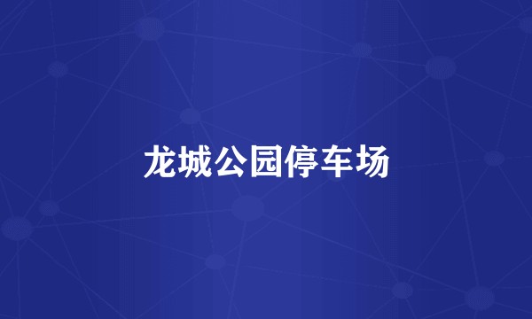 龙城公园停车场