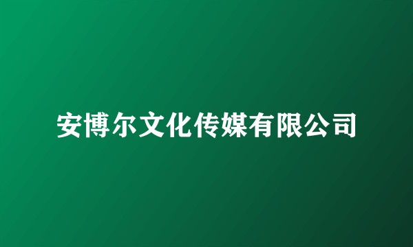 安博尔文化传媒有限公司