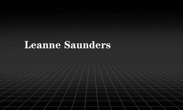 Leanne Saunders
