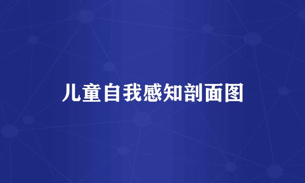 儿童自我感知剖面图