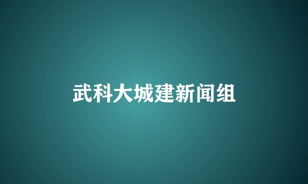 武科大城建新闻组
