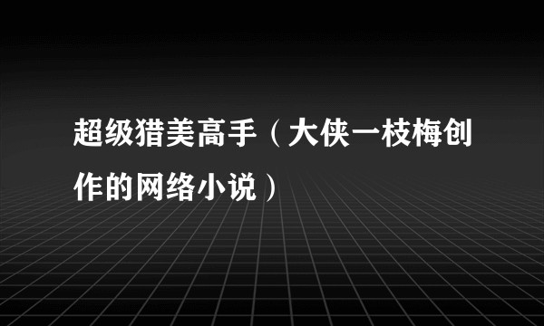 超级猎美高手（大侠一枝梅创作的网络小说）