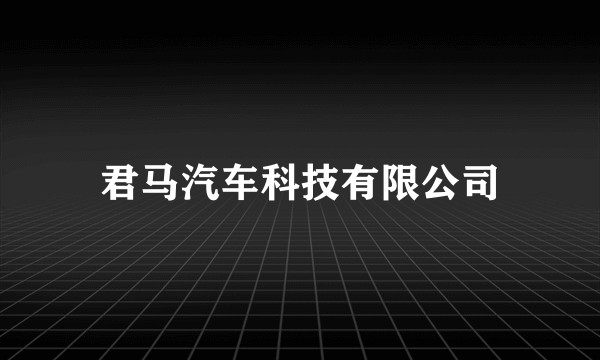 君马汽车科技有限公司