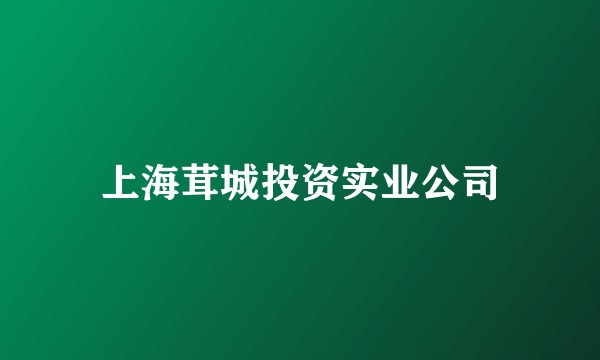 上海茸城投资实业公司