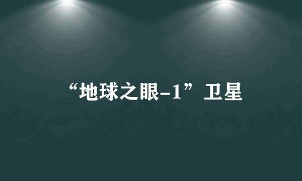“地球之眼-1”卫星